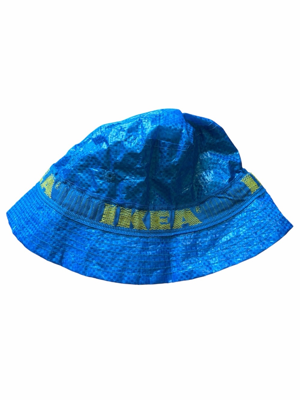 IKEA Knorva Frakta Blue Yellow Waterproof Bucket Hat Y2K Streetwear Techwear